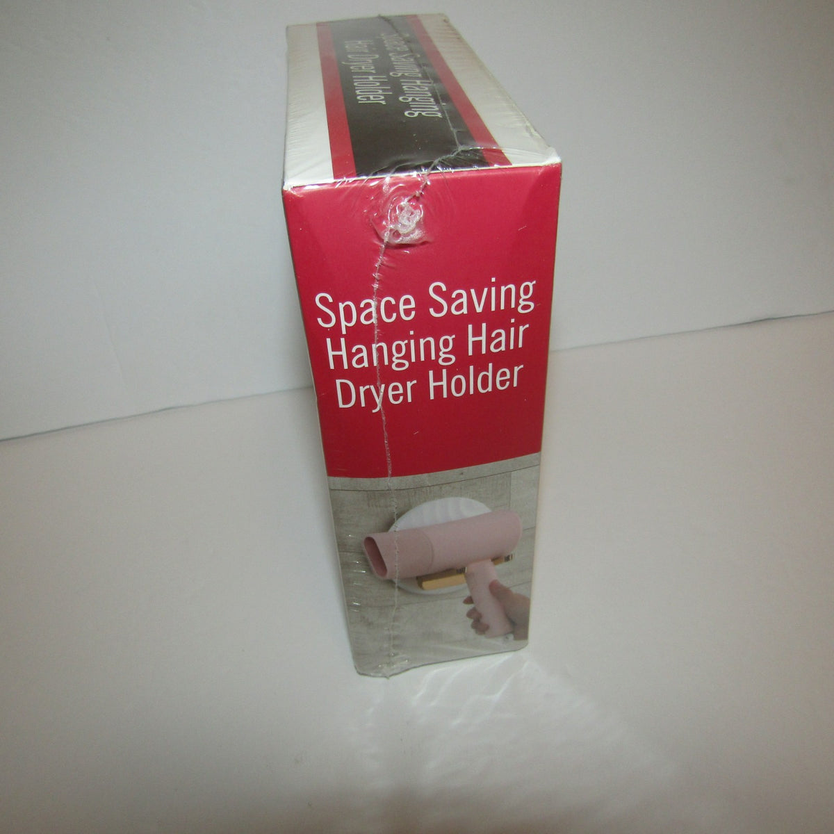 Space Saving Foldable Hair Dryer Holder Wall Mount Organizer
