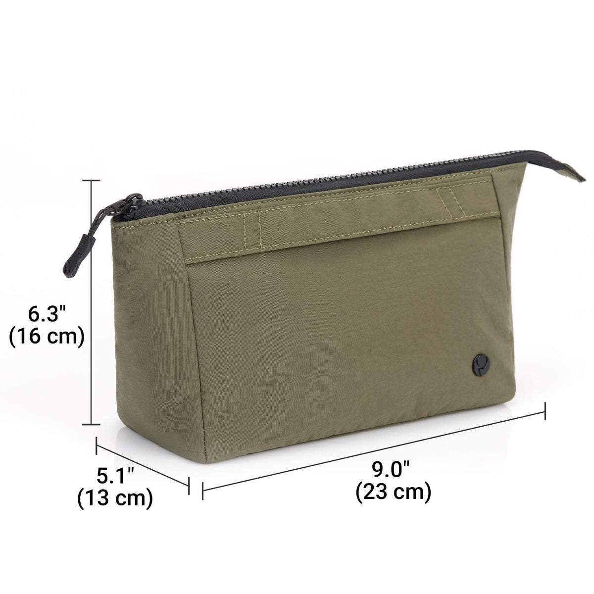 Large Travel Cosmetic Bag for Women Green Organizer Pouch