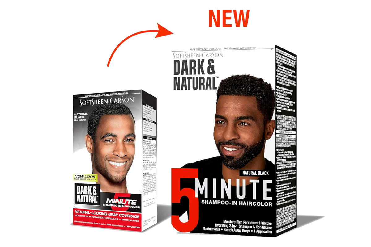 Men's Hair Dye 3 Pack - 5-Min Gray Coverage, Jet Black