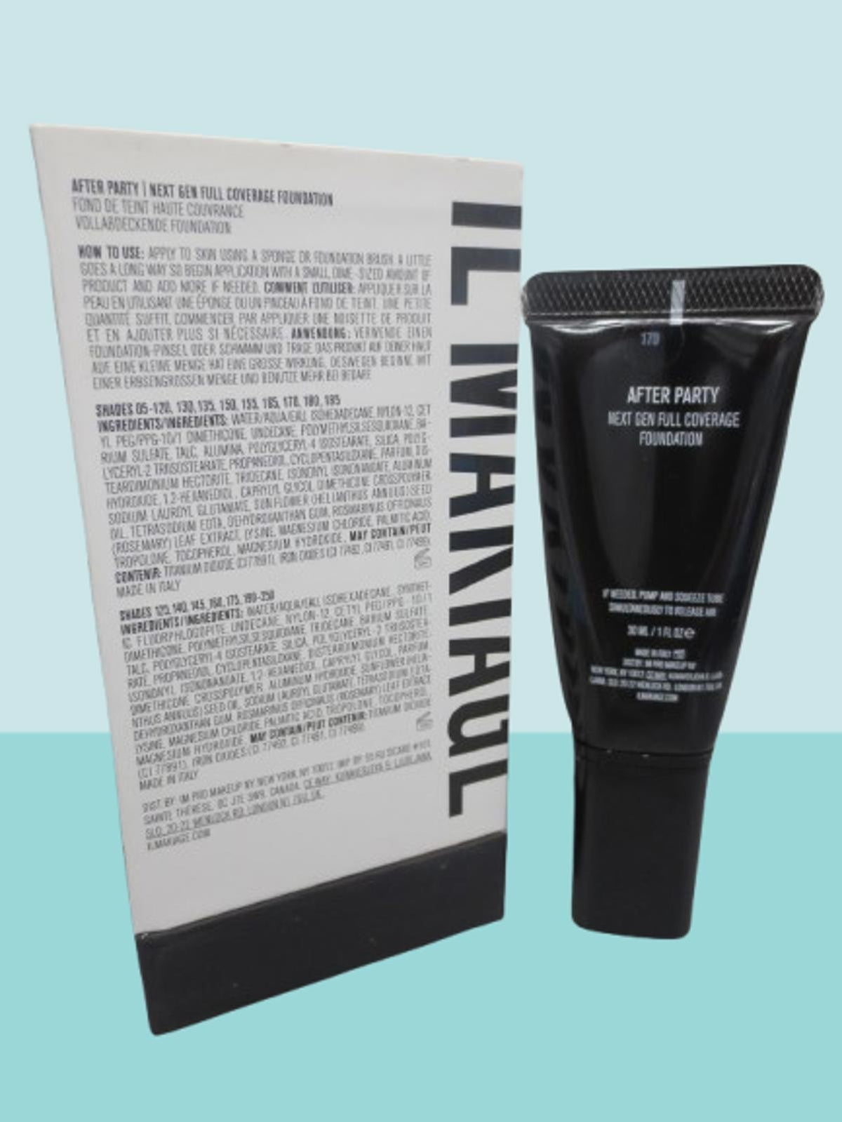 Full Coverage Liquid Foundation #170 - 1 oz Boxed, Long-Wear Makeup