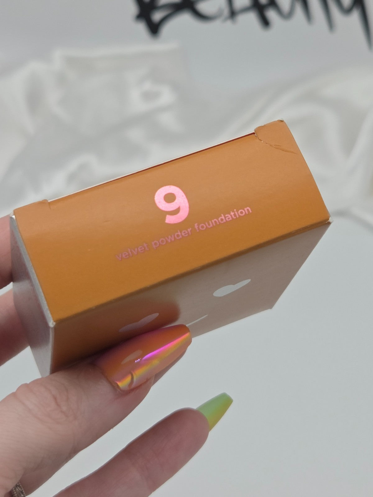 Benefit Hello Happy Velvet Powder Foundation Shade 9 - Lightweight Matte Face Makeup 0.25 oz