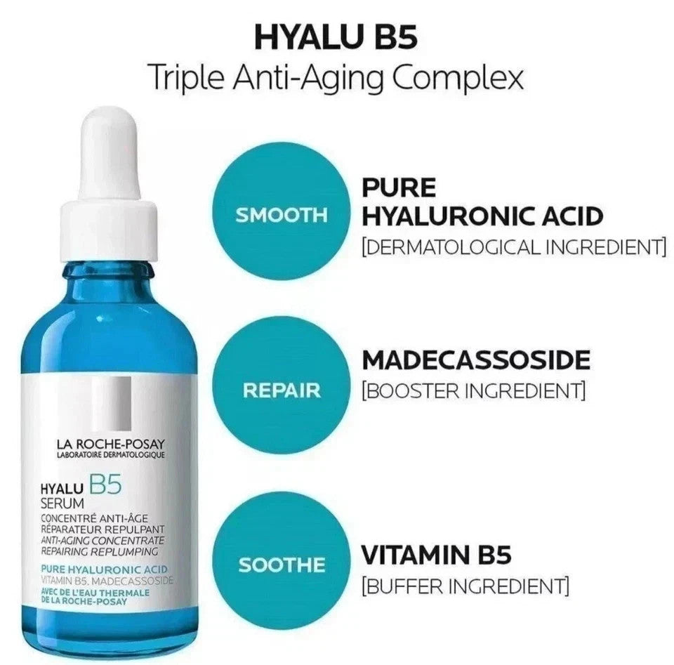 Hydrating Anti-Wrinkle Serum Pack of 2 - Hyaluronic Acid & B5 for All Skin Types