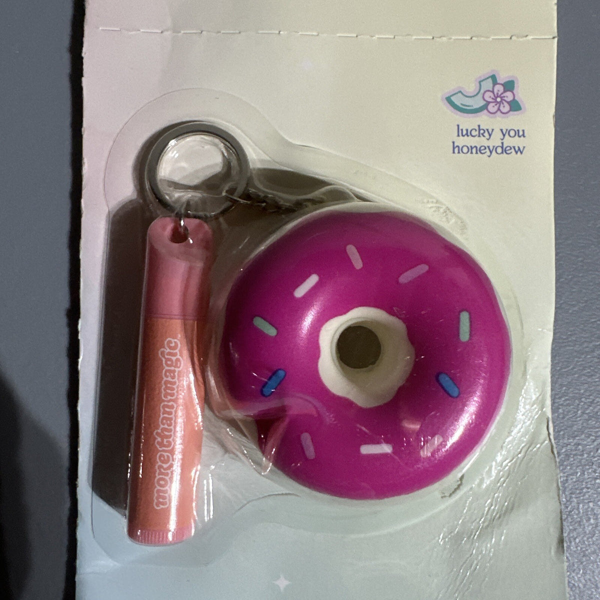 Lucky You Honeydew Lip Balm & Donut Squish Toy Set - 2 Piece