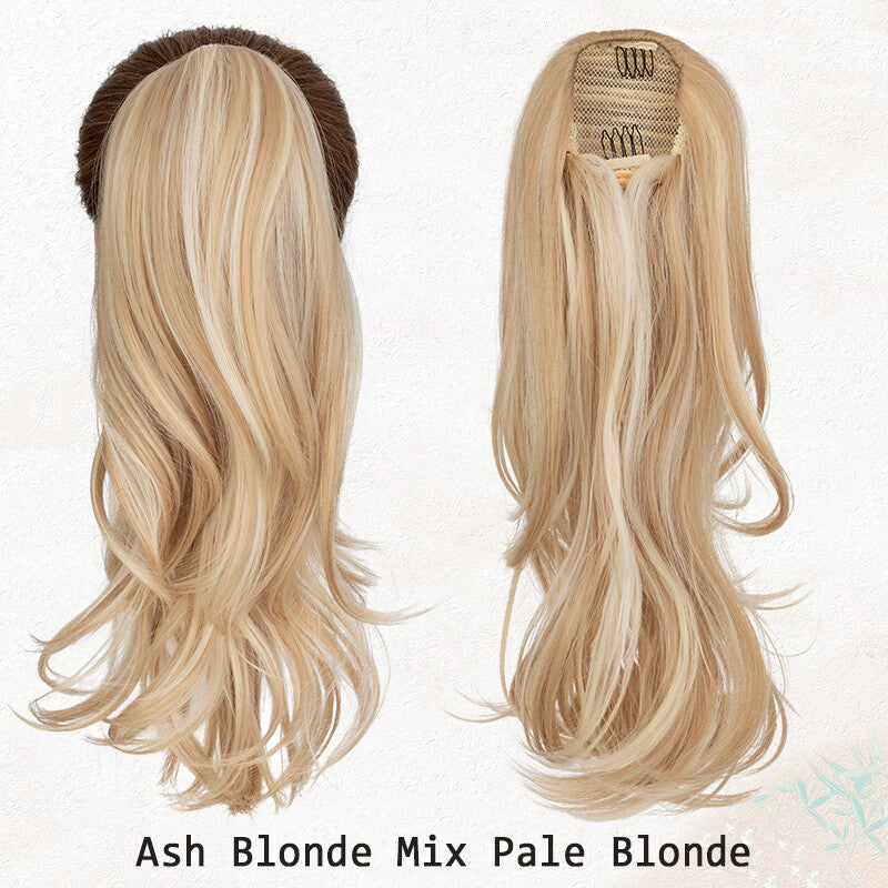 Long Wavy Clip-In Ponytail Hair Extension - Thick Natural Look