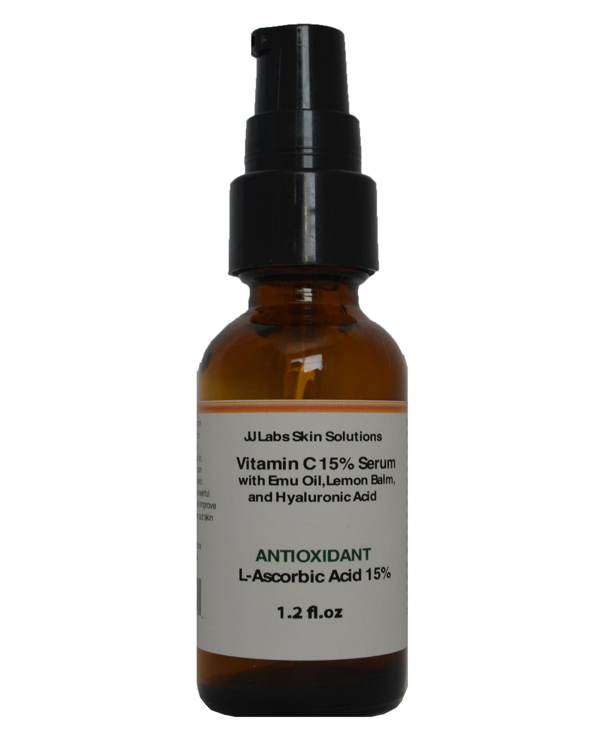 Vitamin C Serum 10-25% with Emu Oil, Hyaluronic Acid & Lemon Balm