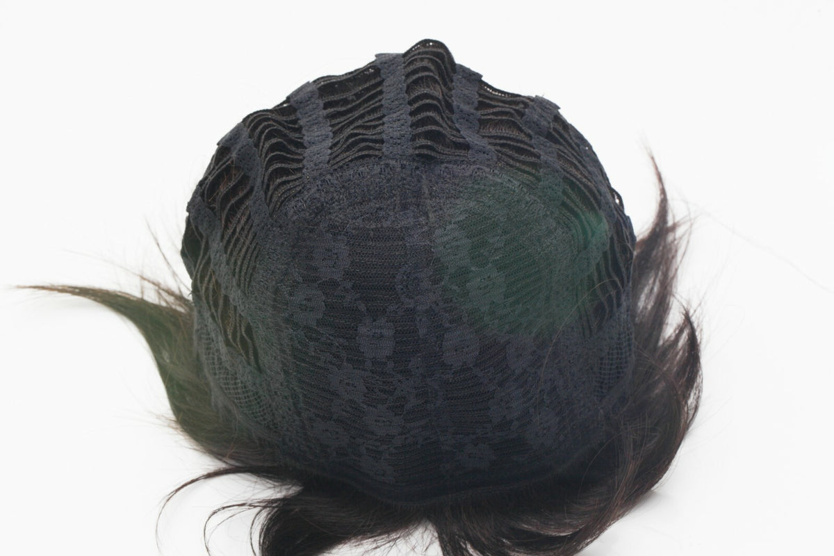 Wavy Pixie Dark Brown Synthetic Wig for Women - Adjustable & Breathable Fit