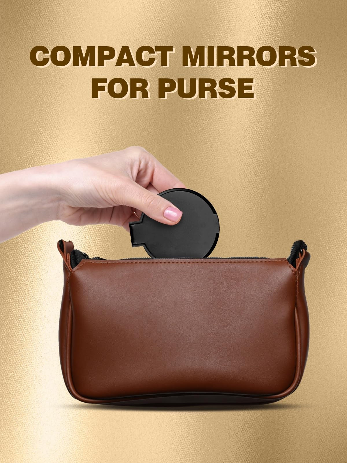 12-Pack Compact Pocket Makeup Mirrors for Travel and Purse