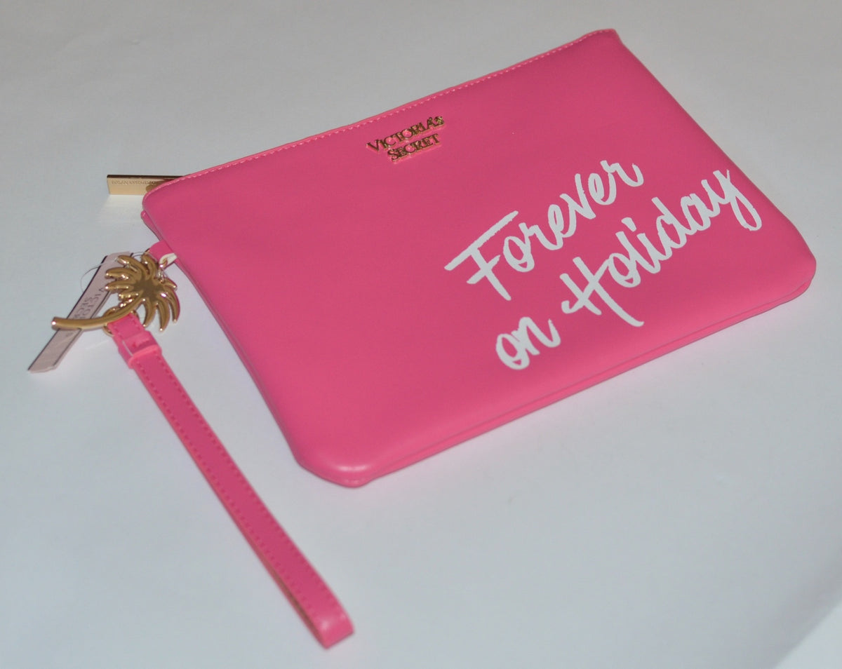 Victoria's Secret Forever Holiday Makeup Clutch Bag - Wristlet Cosmetic Pouch