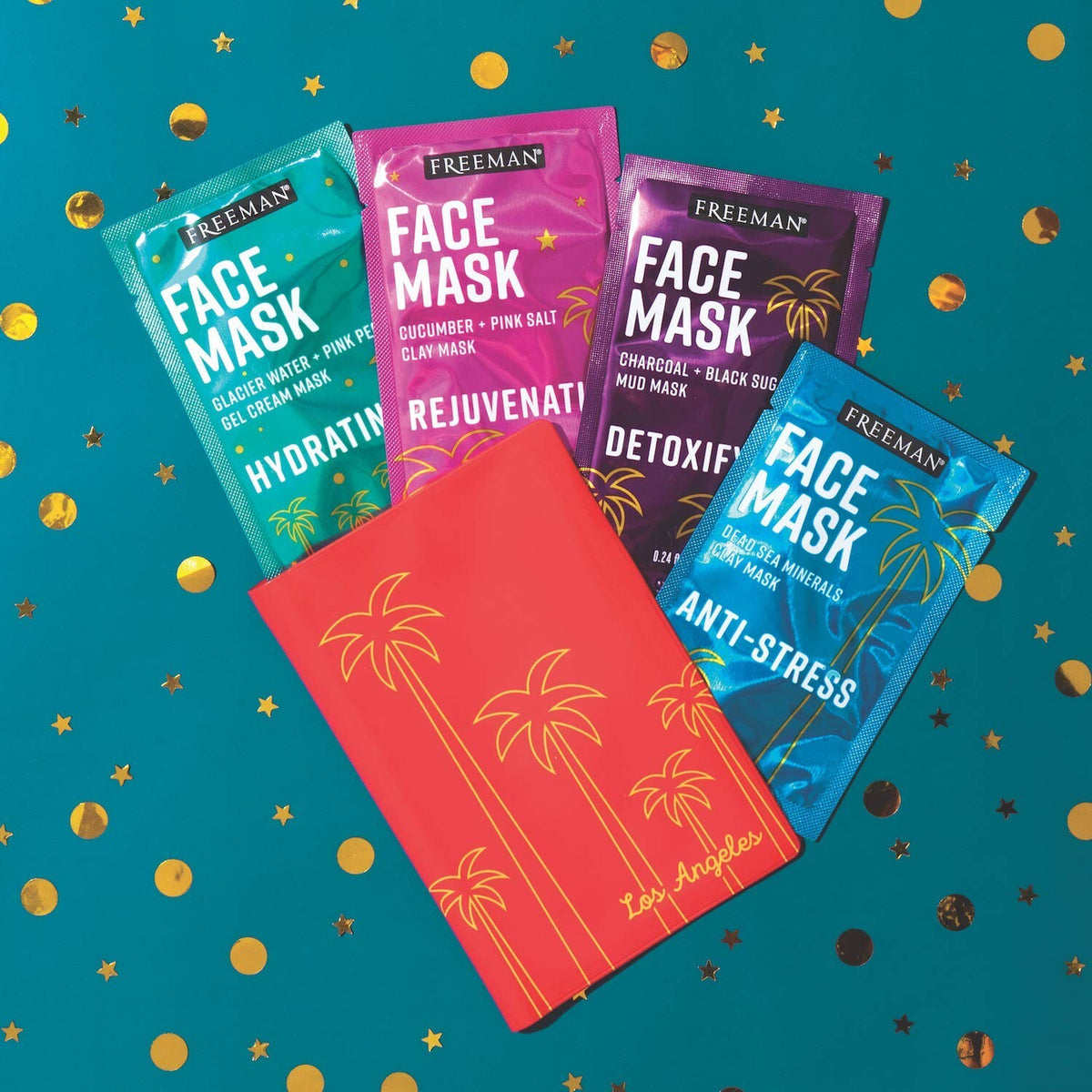 Face Mask Set - 6 Charcoal, Clay & Mud Masks