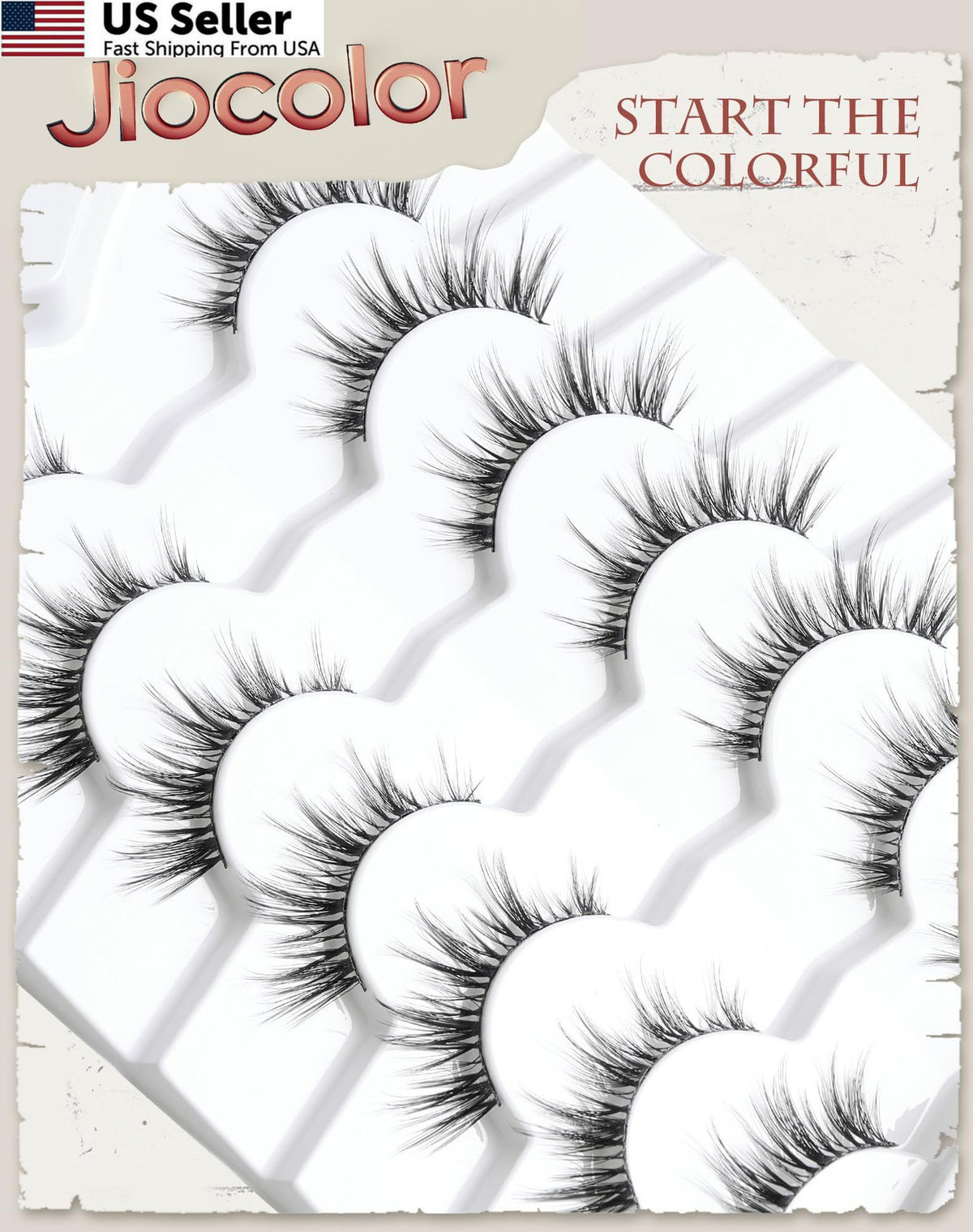 Natural Lashes That Look Like Extensions — 7 Pairs, Black