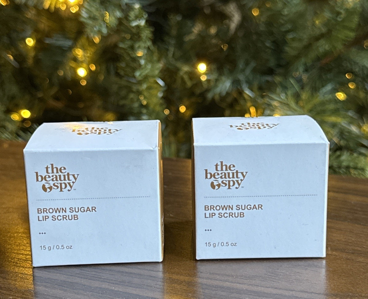 Lip Scrub Set - Brown Sugar Exfoliating Lip Treatment - 4 Pack 0.5 oz Each