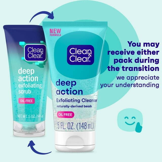 Clean & Clear Deep Action Exfoliating Facial Scrub Oil-Free