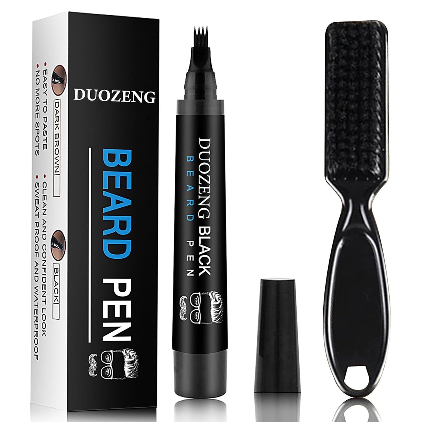 Waterproof Beard Pencil Filler for Men - Natural Finish, Long Lasting & Precise Shaping