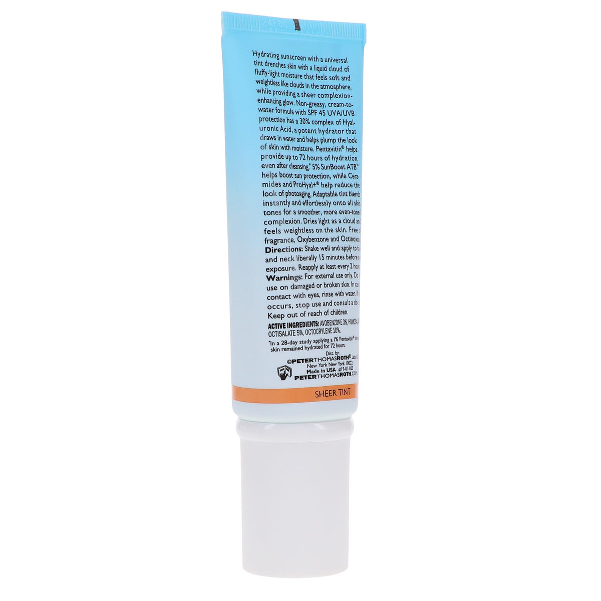 Hyaluronic SPF 45 Moisturizer with Sheer Tint - Water Drench