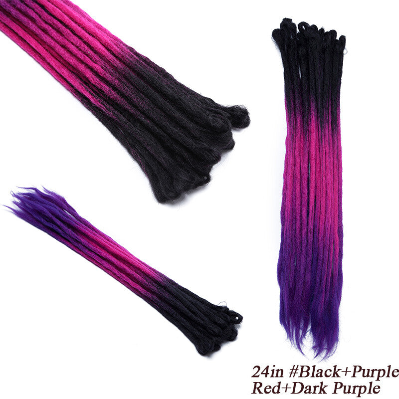Ombre Dreads Locs Crochet Dreadlock Extensions Faux Long Natural Look