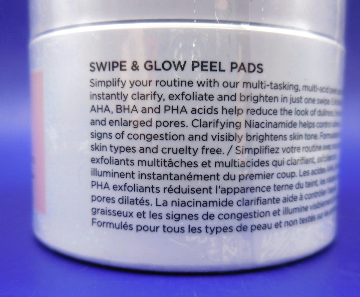 BeautyBio Swipe & Glow Peel Pads - 50 Count Full Size Safety Sealed Tub