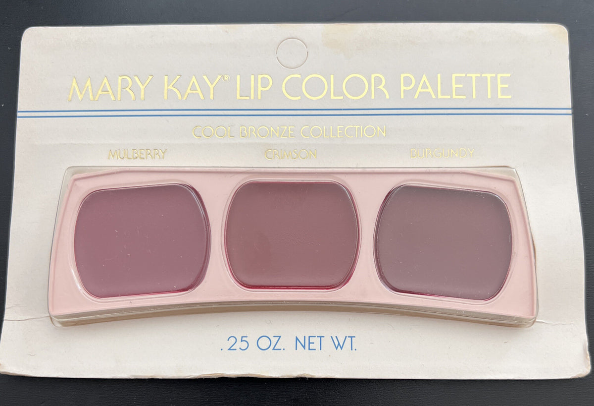 Lip Color Palette - Cool Bronze, Mulberry, Crimson & Burgundy Shades
