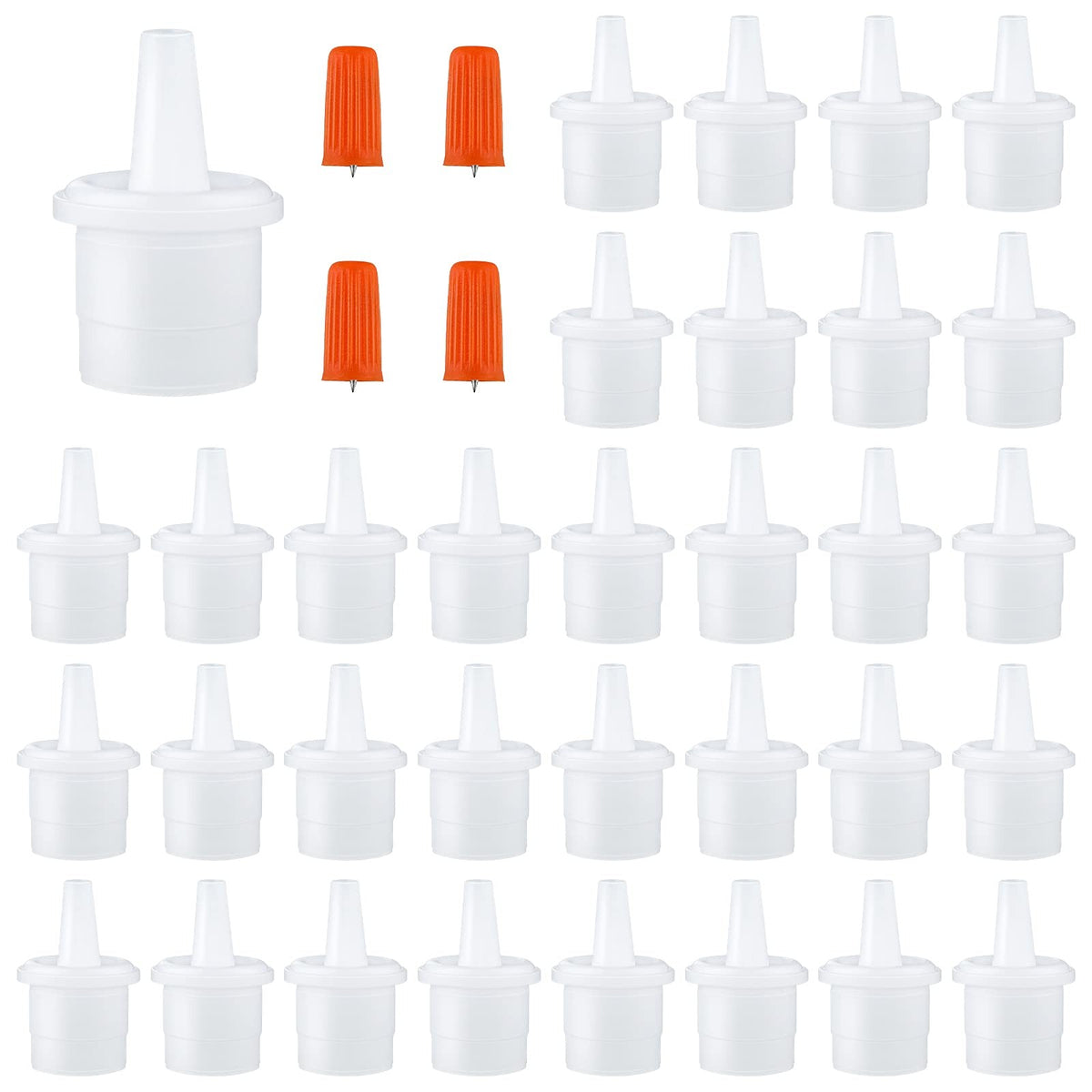 Lash Glue Replacement Tips Kit - 44 Pieces for Eyelash Extension Bottles