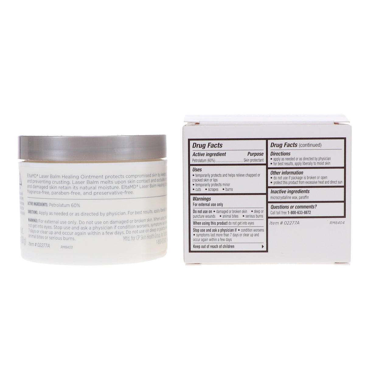 Laser Post-Procedure Balm 3.8 oz - Body Healing & Recovery
