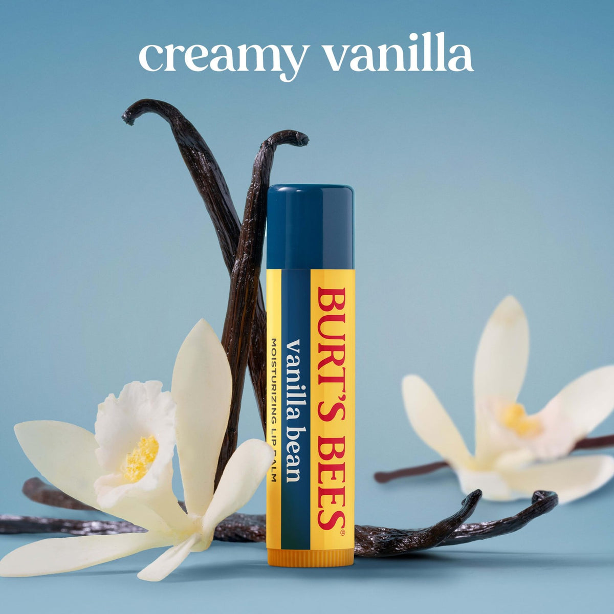 Vanilla Bean Lip Balm - Moisturizing Lip Moisturizer with Beeswax & Vitamin E