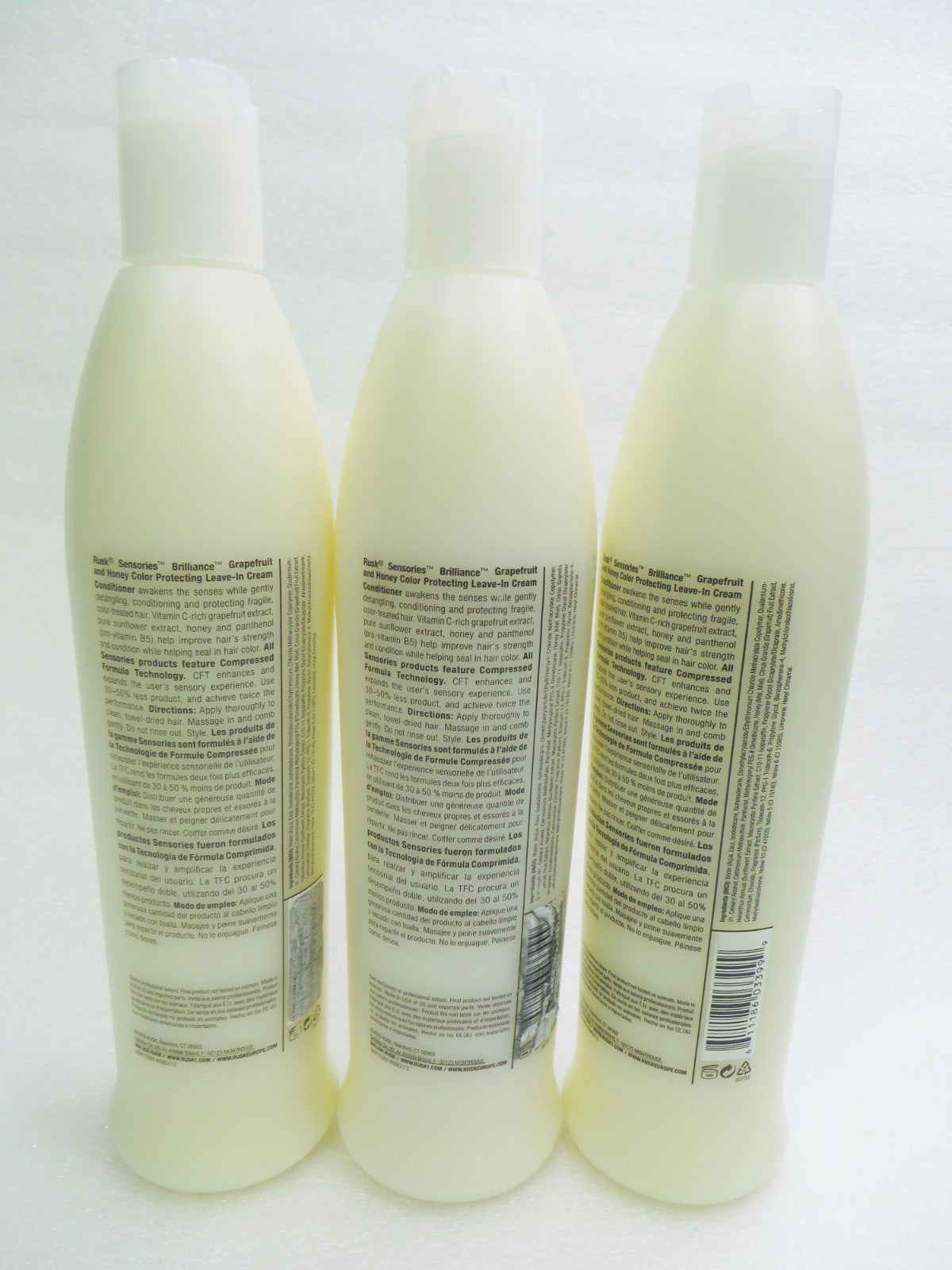 Hair Care Leave-In Conditioner Set - Vitamin Infused with Grape & Honey 13.5 oz x3