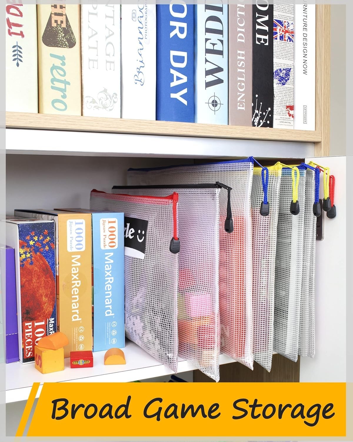 Large Zipper Pouches Set of 18 for Organization and Storage
