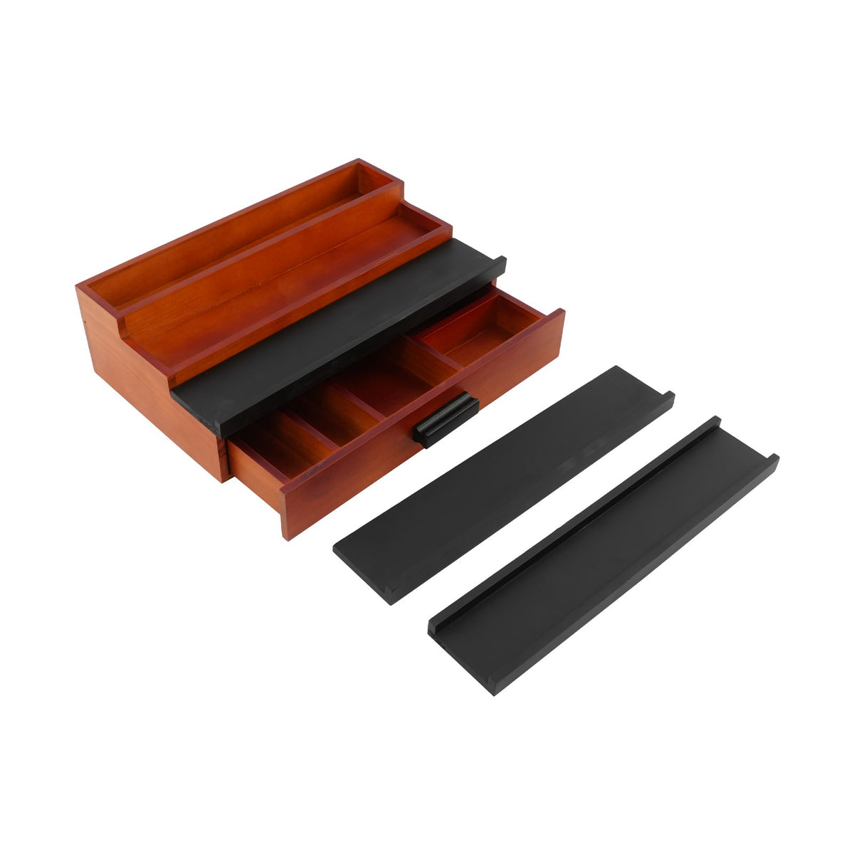 Wood Perfume Organizer 3-Tier Display Stand Tabletop Storage Rack