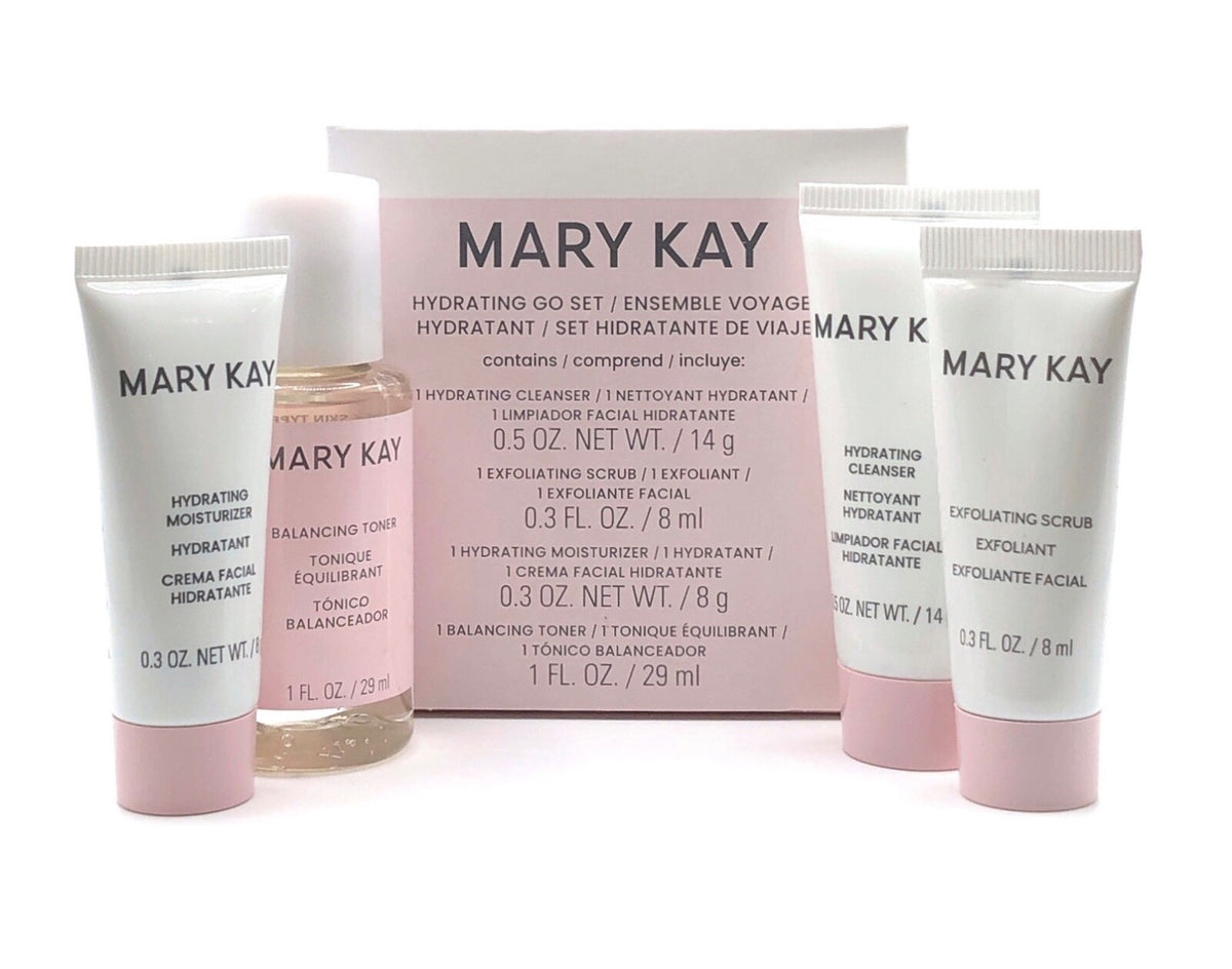 Mary Kay Hydrating Go Set Travel Size Skin Care Kit for Normal to Dry Skin