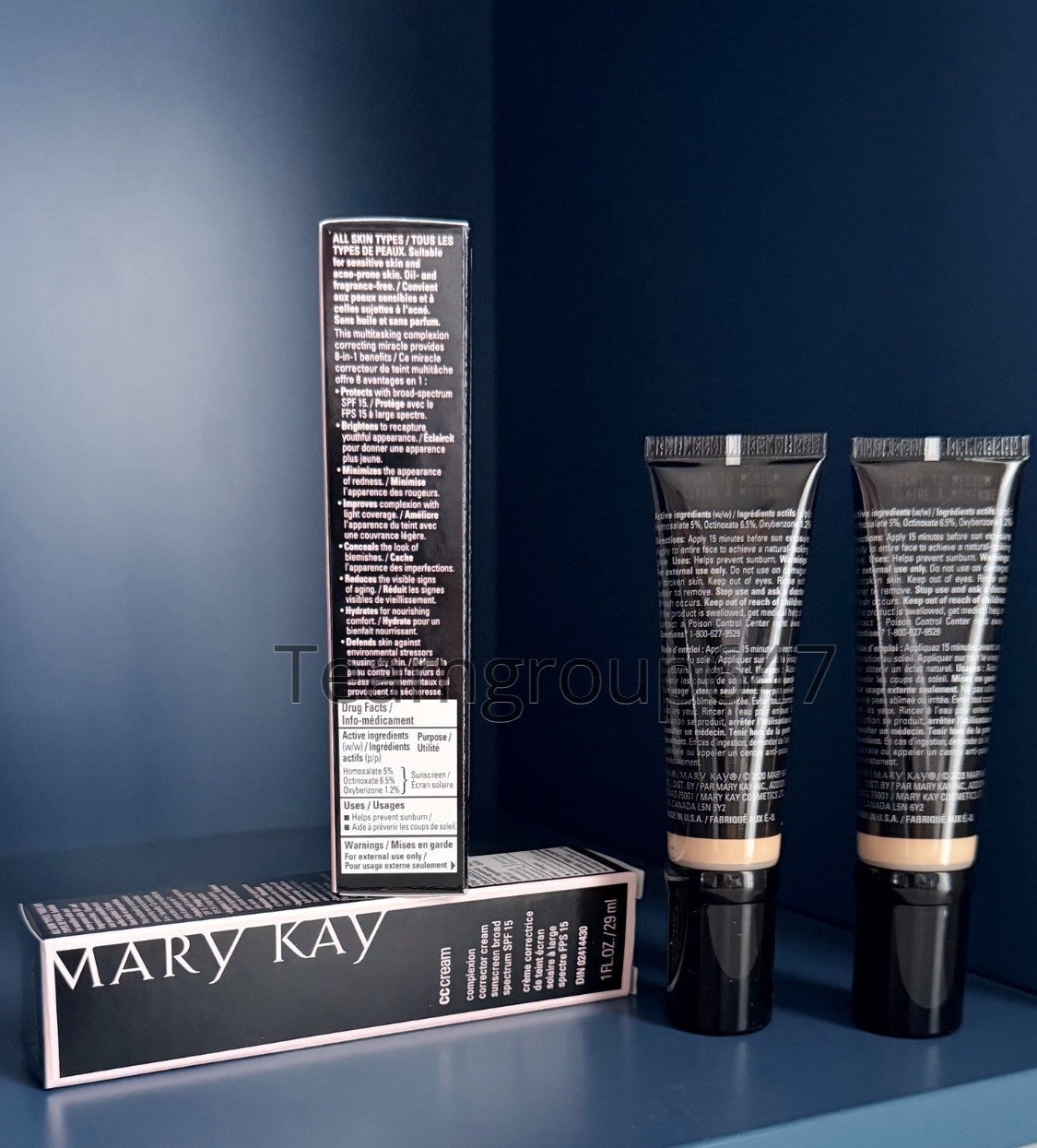 Light to Medium Spectrum CC Cream with SPF 15 - Hydrating, Brightening & Blemish Correcting, 2 Pack