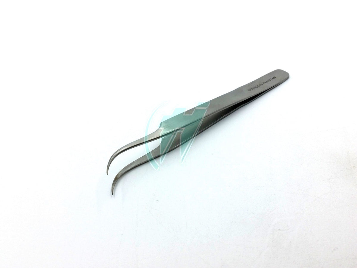 Eyelash Extension Tweezers Curved Stainless Steel Precision Tool