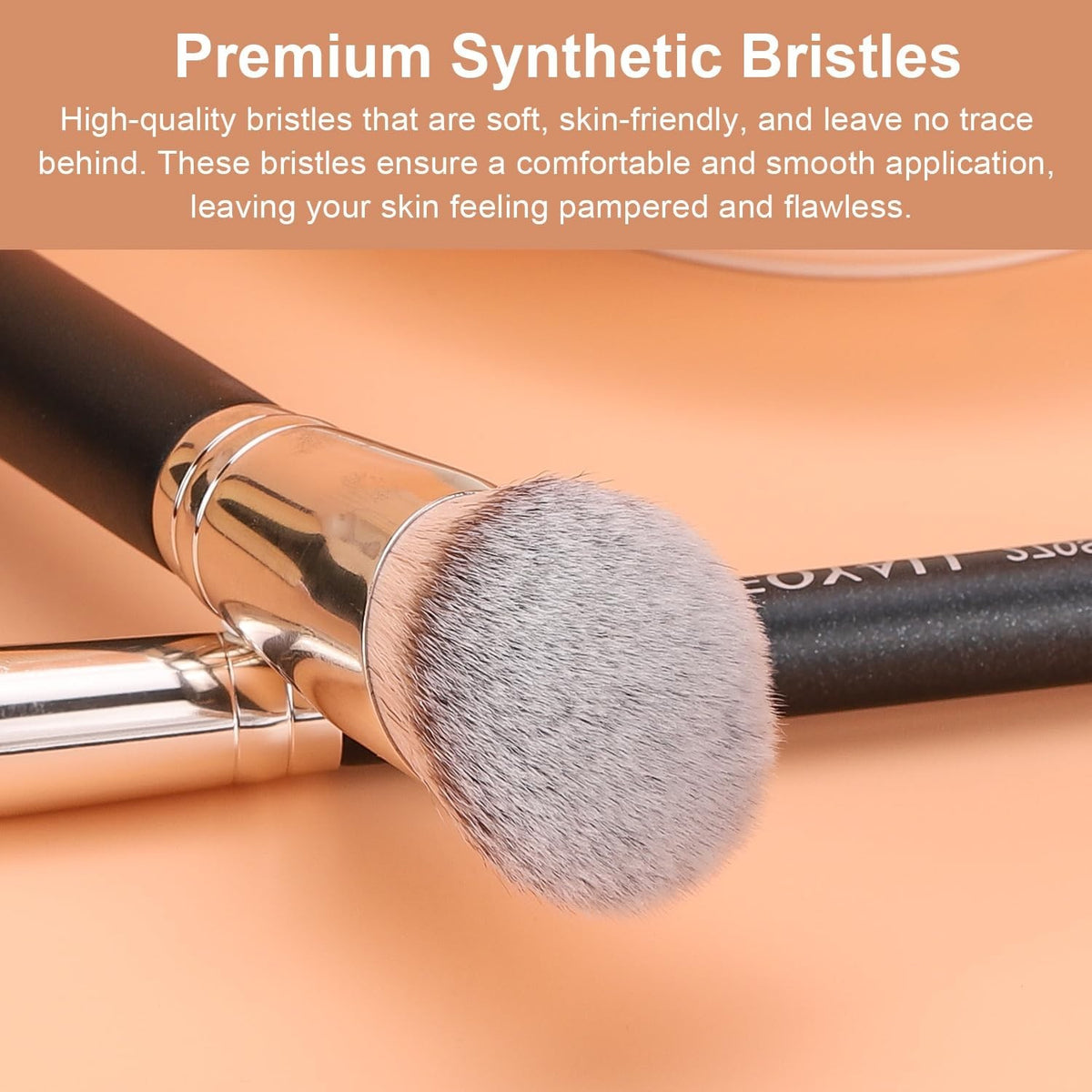 Angled Foundation Brush for Full Coverage & Seamless Makeup Application