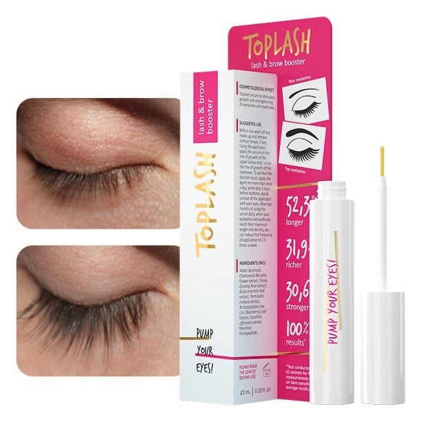 Eyelash and Eyebrow Growth Serum for Longer Thicker Fuller Lashes & Brows 0.1 fl oz