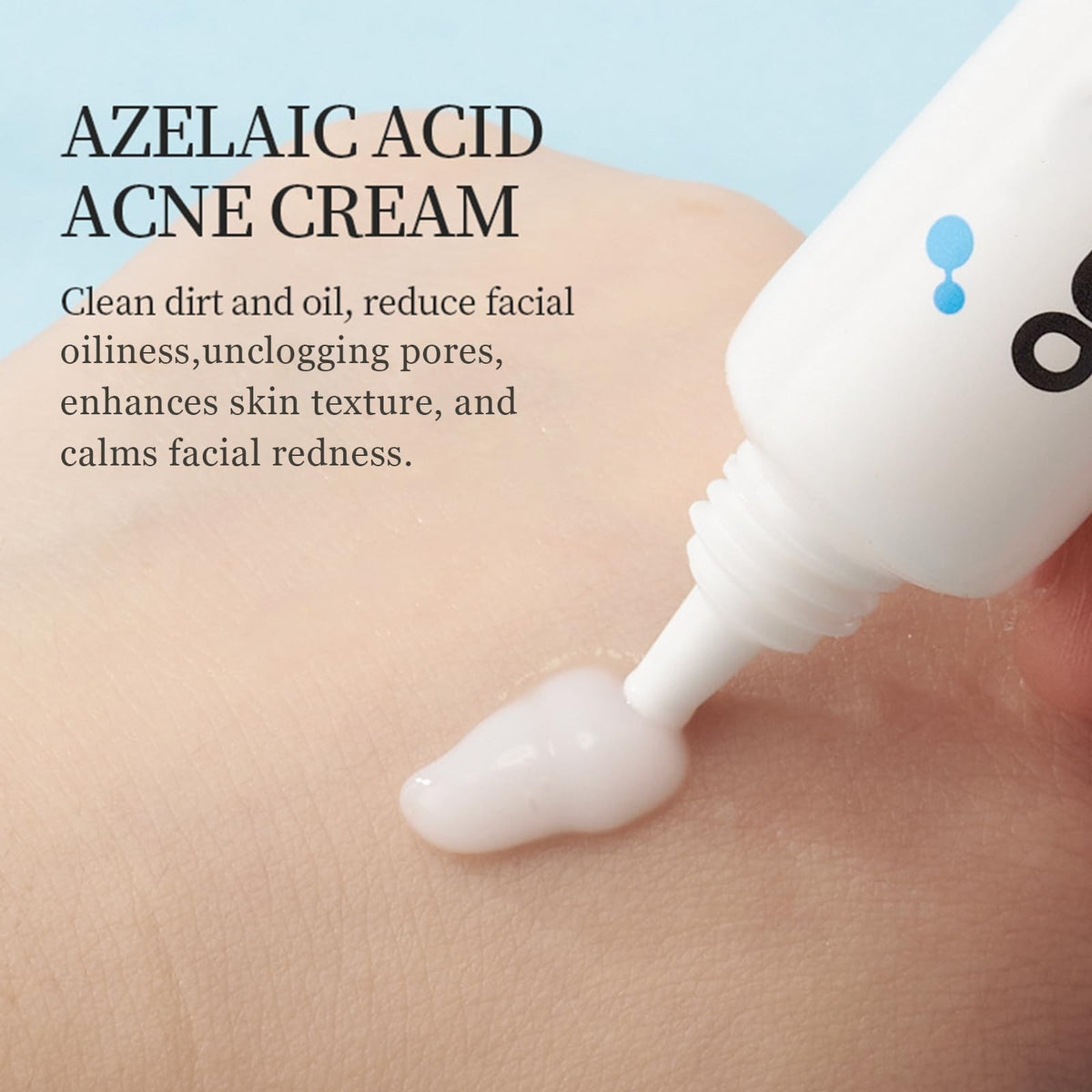 Azelaic Acid Face Cream with Hyaluronic Acid for Acne & Redness - Gentle Skin Soothing Serum