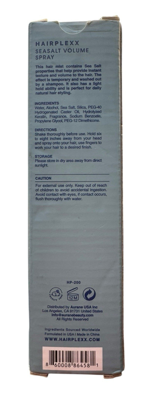 Sea Salt Texturizing Hair Spray - Volumizing & Matte Finish - 6.76 oz