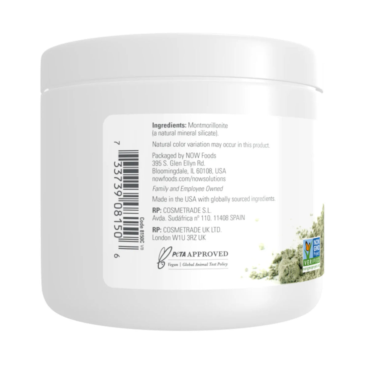 European Clay Powder for Facial Masks - 6 oz Natural Mineral Silicate for Skin Detox