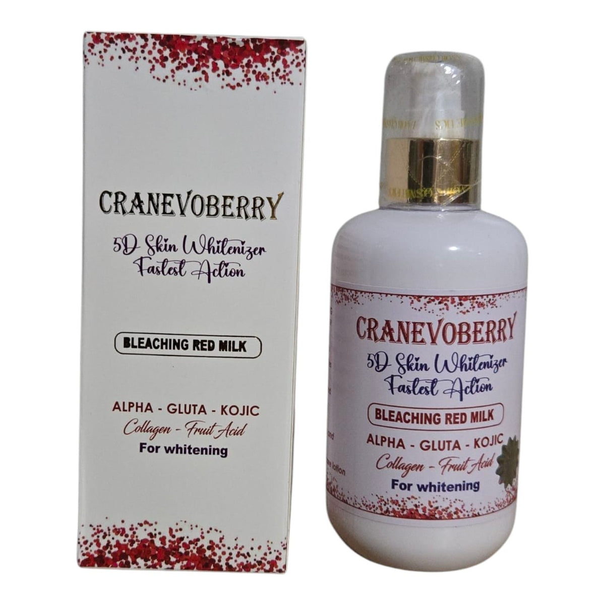 CranEvoberry 5D Whitening Body Lotion 250ml Fast Action Bleacher