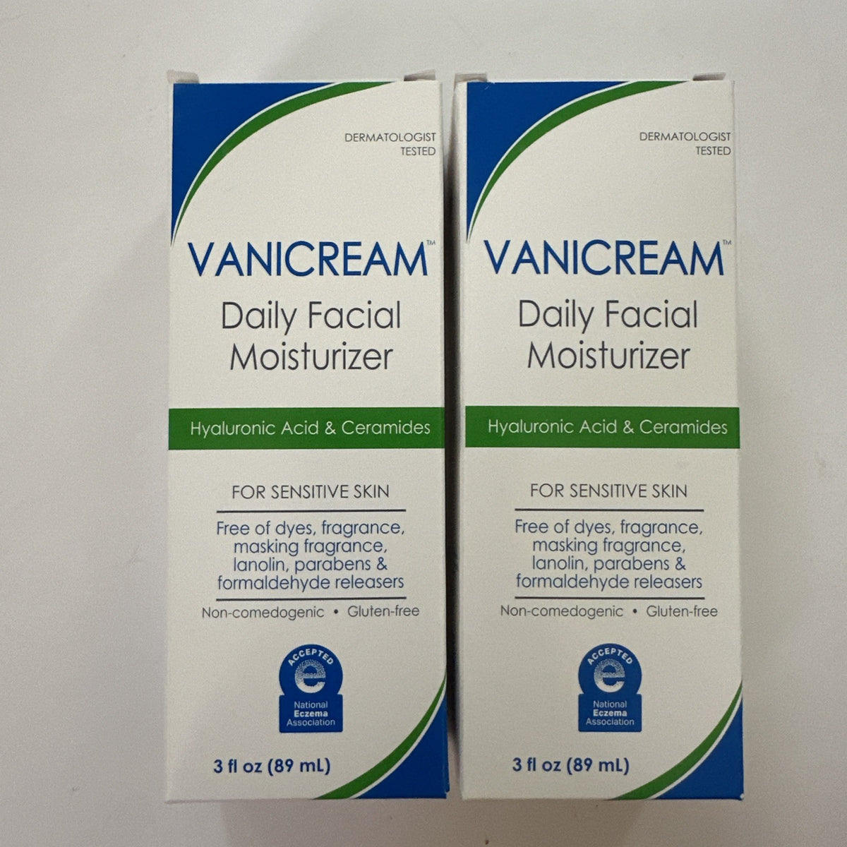Vanicream Daily Facial Moisturizer with Ceramides & Hyaluronic Acid - 3 fl oz (2-Pack)