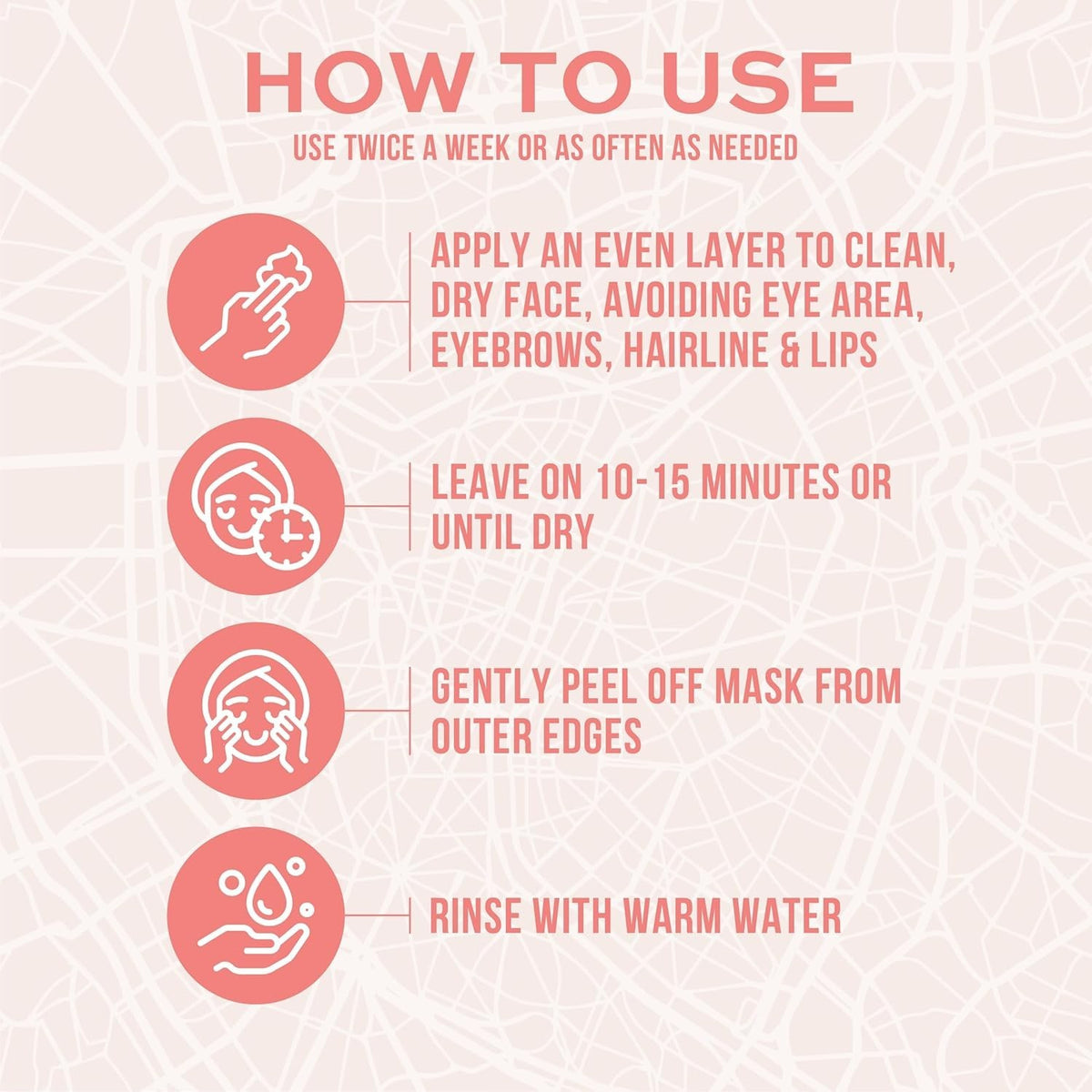 Pink Clay Facial Mask for Pore Cleansing & Detox - 175ml