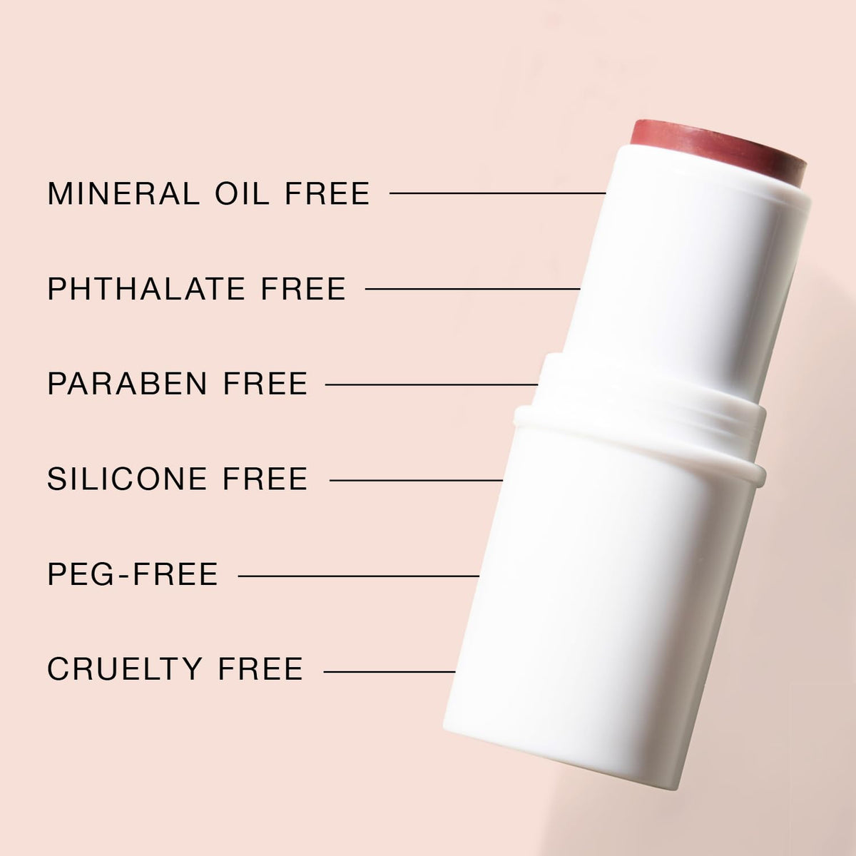 All-in-One Cream Blush for Cheeks Eyes Lips - Long Wearing Multi-Use Makeup Stick