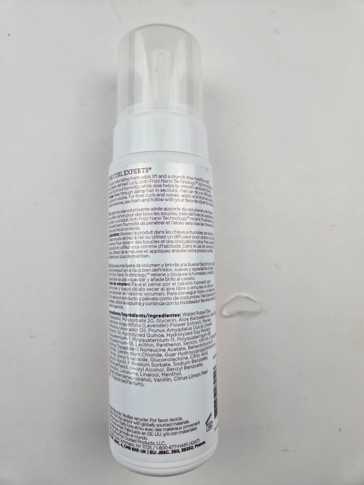 Volumizing Curl Foam for All Hair Types - Lightweight Anti-Frizz Styling Mousse