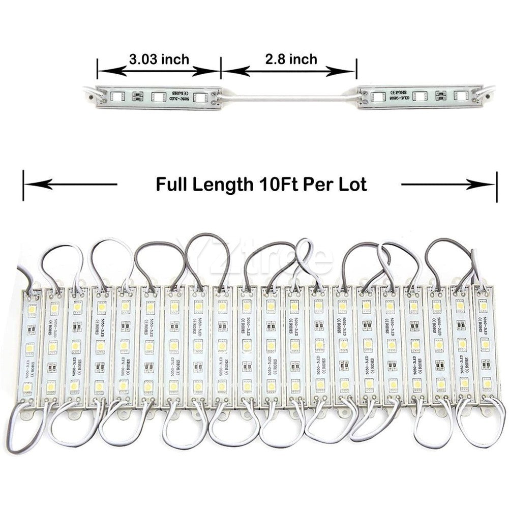 10ft LED White Dimmable Vanity Mirror Strip Light Kit for Makeup & Decor