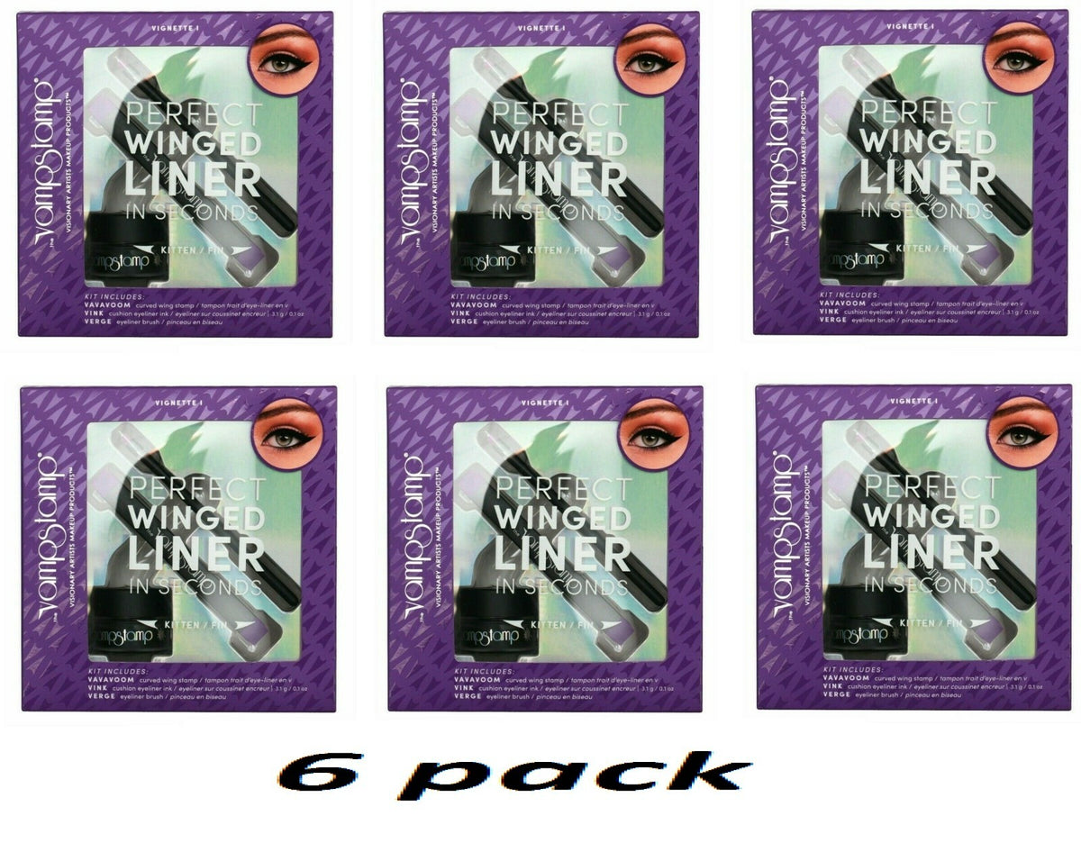 Eyeliner Stamp Kit - Winged Liner Stamp & Brush Set for Perfect Cat Eye