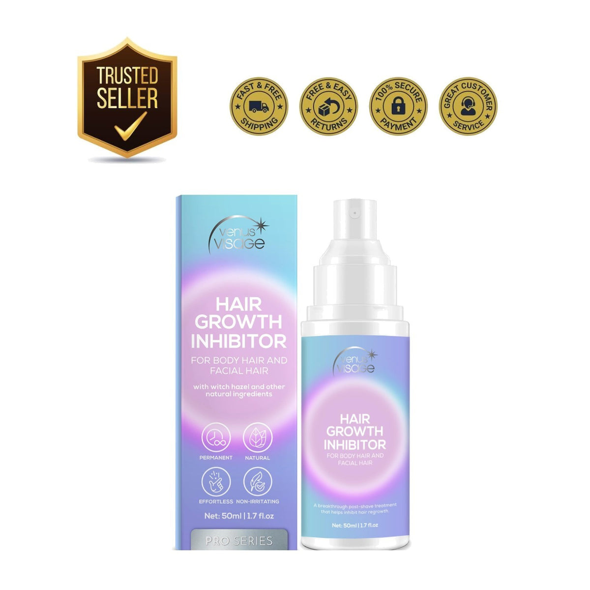 Unscented Hair Growth Inhibitor - 50ml
