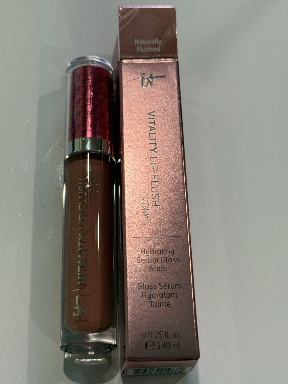 It Cosmetics Vitality Lip Flush Lip Serum & Stain in Naturally Flushed