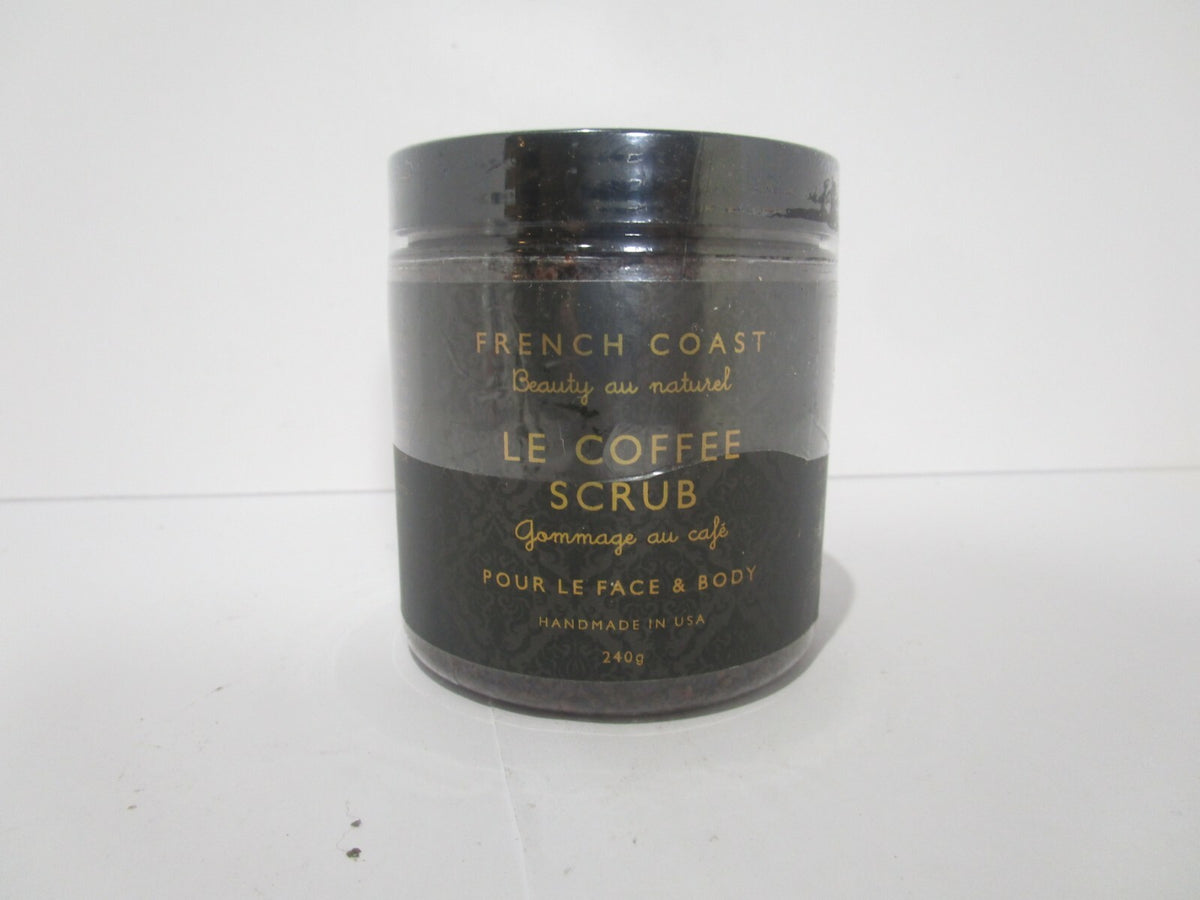 French Coast Le Coffee Scrub Face & Body Organic Soft Smooth Skin