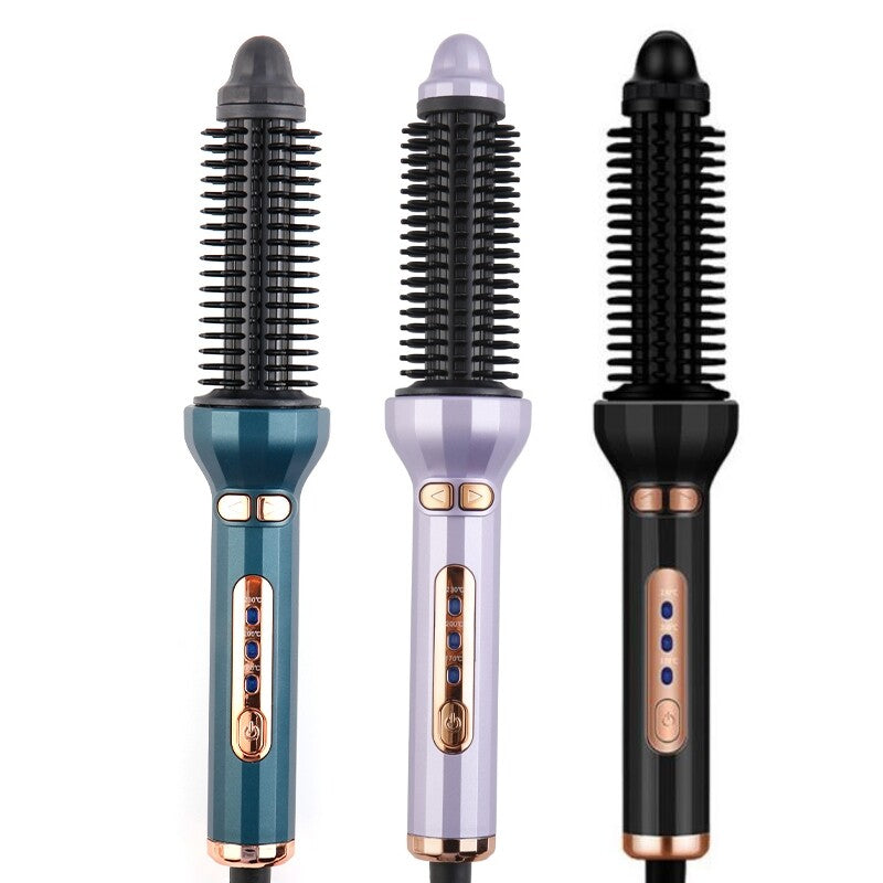 Electric Automatic Rotating Hair Straightener Curler Brush Heat Styling Comb