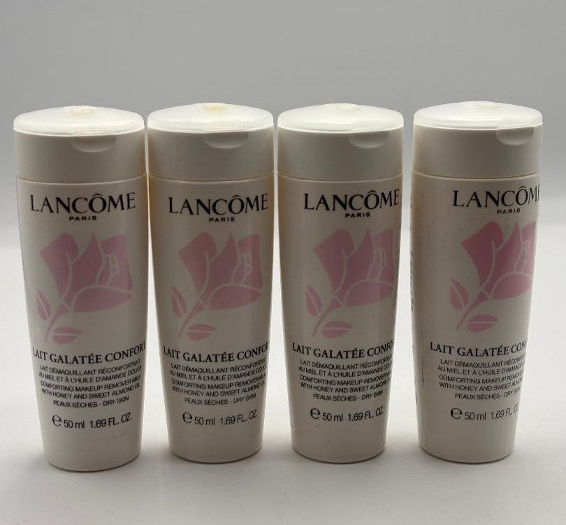 Lancome Makeup Remover Milk - Gentle Cleansing Lotion with Honey & Almond Extracts, 1.7 oz Each (4 Pack)