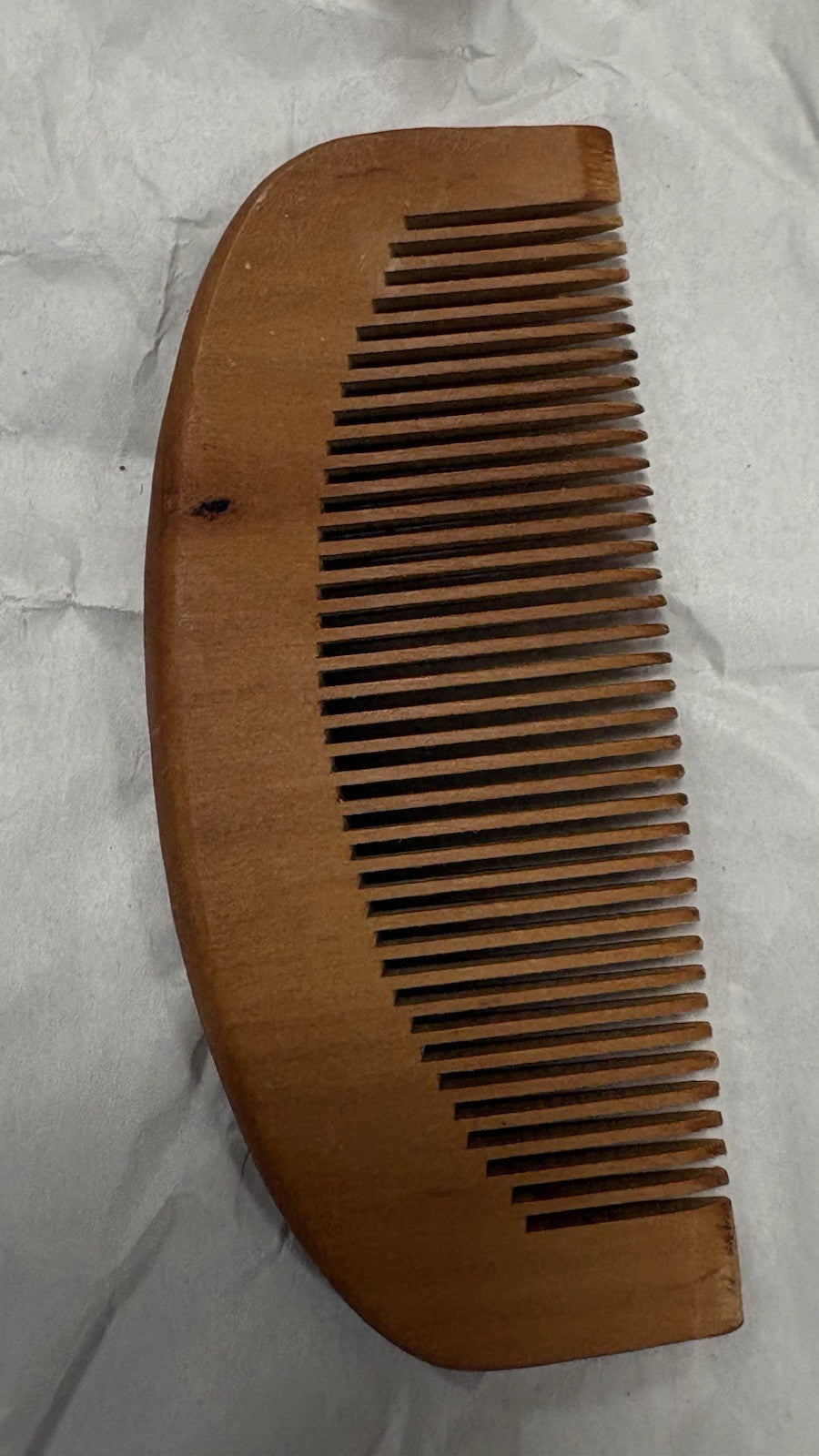 Unbranded Sandalwood Hair Comb - Anti-Static, All Natural, Unisex Beard & Hair Tool