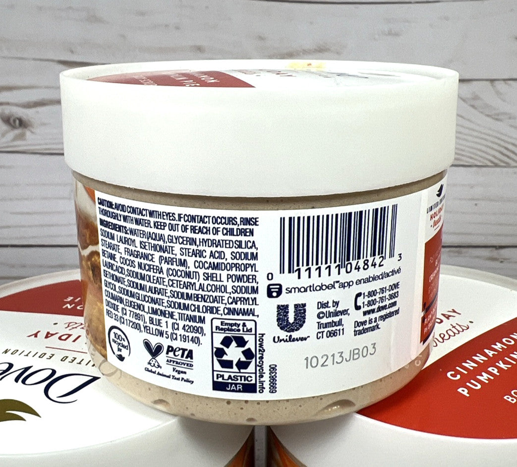 Dove Limited Edition Holiday Treats CINNAMON PUMPKIN PIE Body Scrub