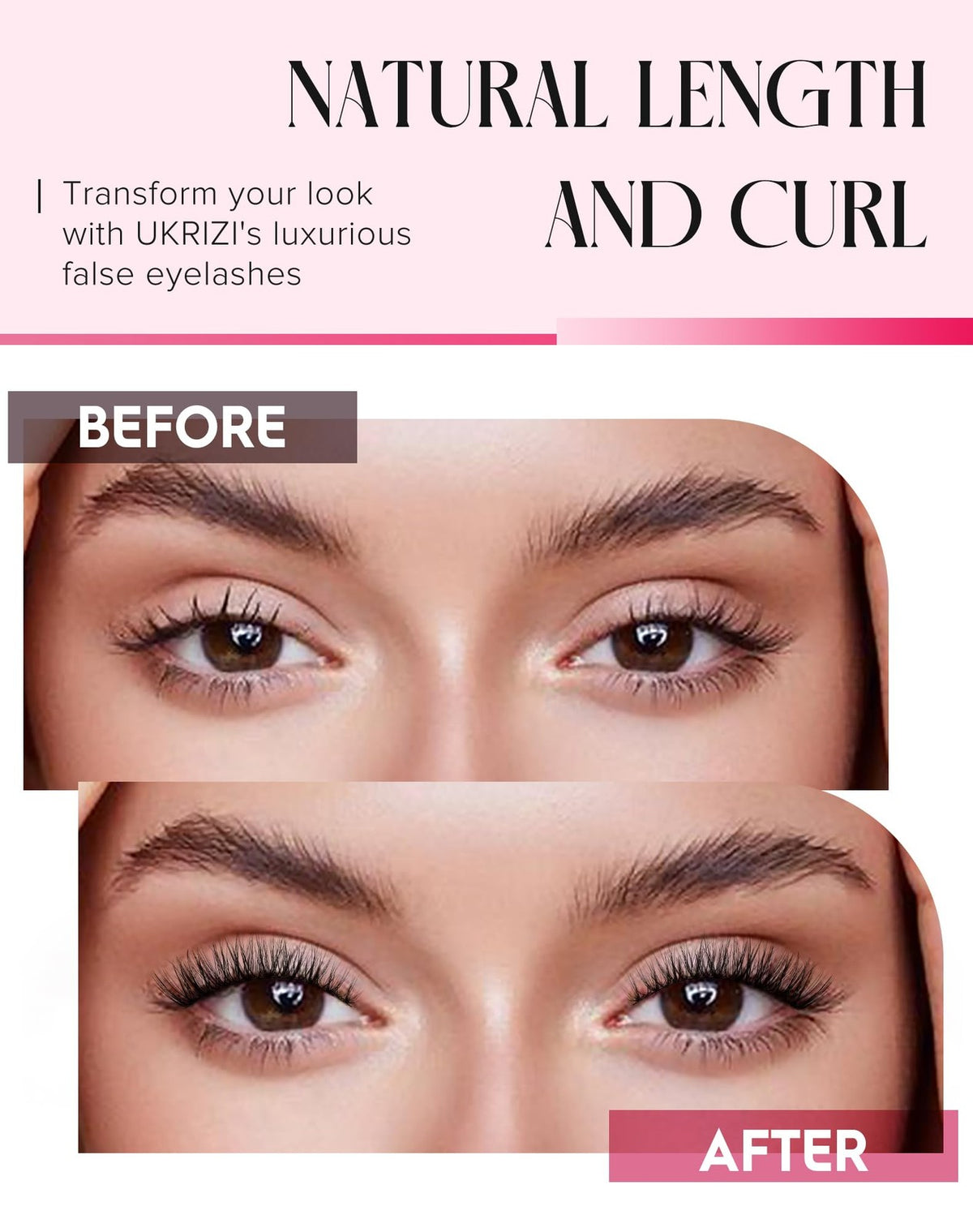 Natural Mink Eyelashes 7 Pairs - Light, Soft, Cruelty-Free Faux Lashes
